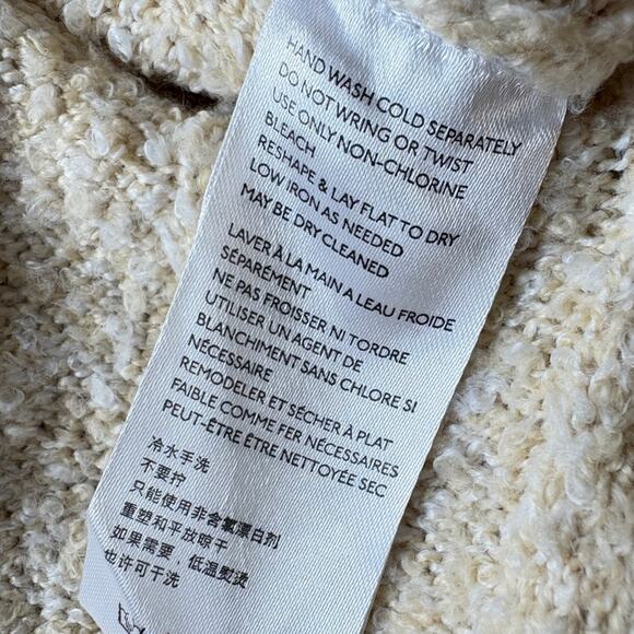 BDG Soft Knit Cream Casual Notch Neck Cropped Pullover Sweater Size S - Picture 5 of 6